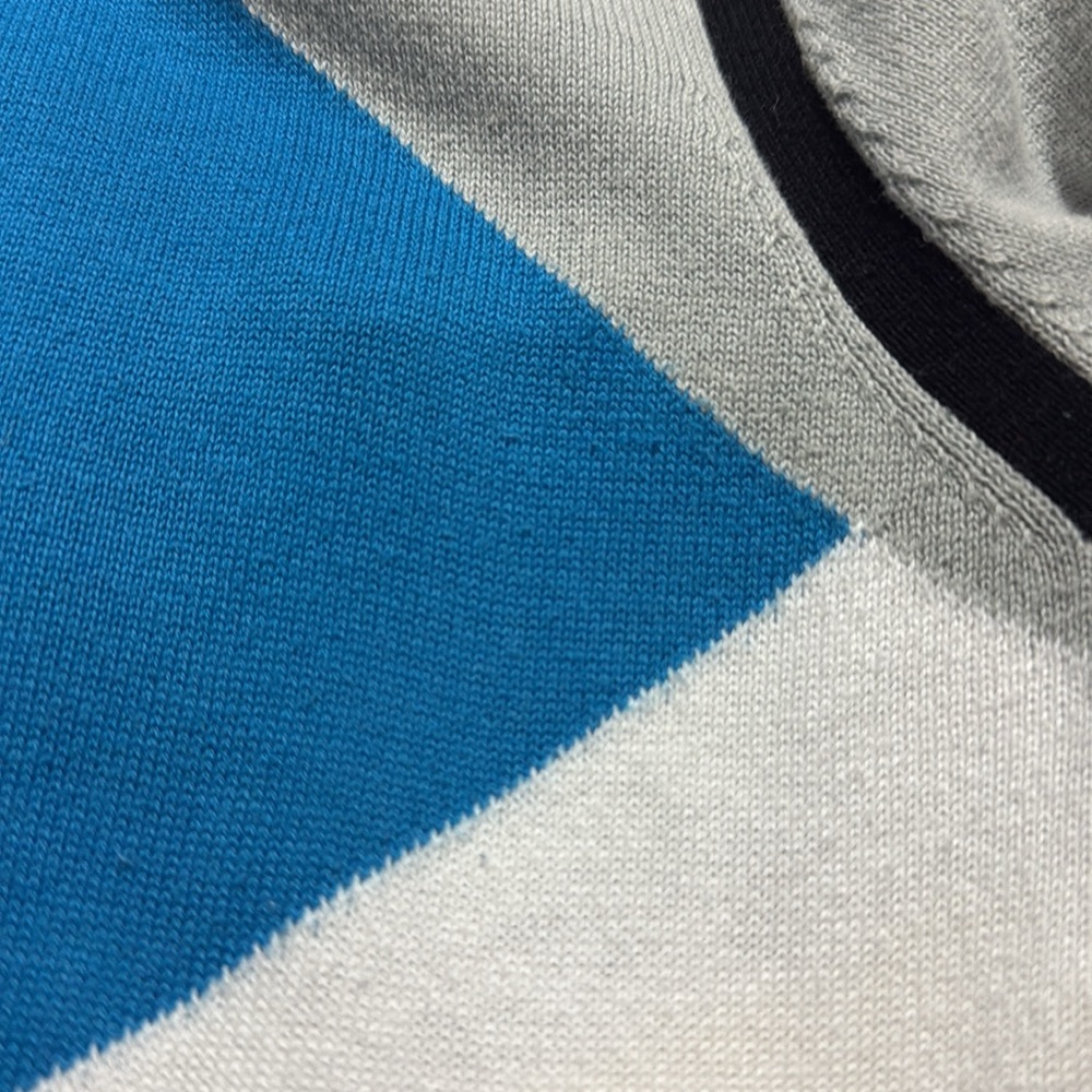 KASPER Color Block Open Front Cardigan Size: M - Picture 7 of 7
